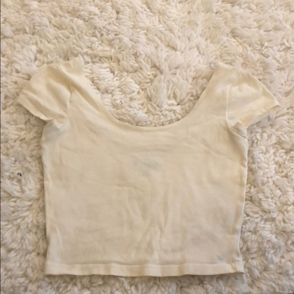 White crop top